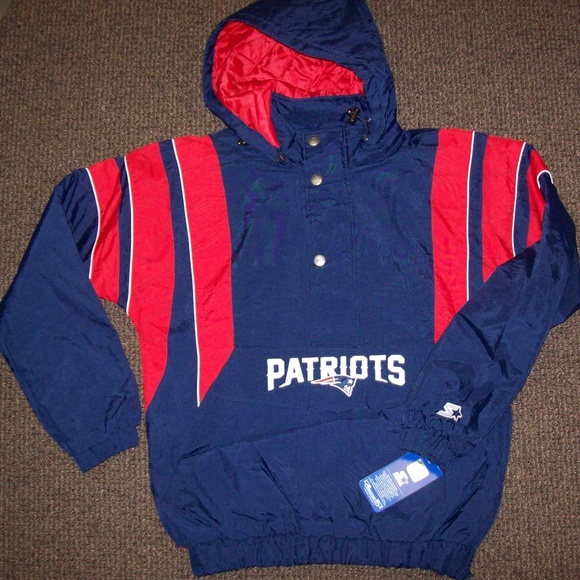 NEW ENGLAND PATRIOTS STARTER Half Zip Jacket - Picture 6 of 8